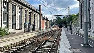 Les quais de la gare en 2022.
