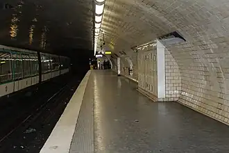 Quai d'arrivée.