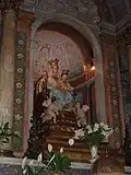 Intérieur de l'église, statue de Sainte Marie "Etoile de la Mer"