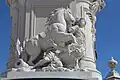 Côté droit : figure allégorique du triomphe.