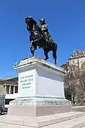 La statue du général Dufour.