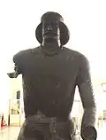 Une pièce clé du Musée national d'Iran: personnage parthe trouvé à Mal-e Mir, dans le Khouzestan.