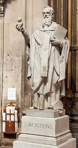 Statue de saint Augustin, par Louis Noël.