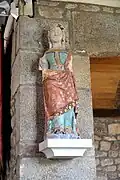 La statue de sainte Barbe.
