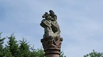 Statue Le cavalier à l'anguipède (reproduction).