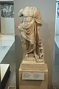Asclépios proche de l'Asclépios de Munychie. Ier siècle AEC. Morylos. Thessalonique, MArch