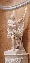 Le Feld-maréchal Kurt Christoph Graf von Schwerin, 1769 (achevé par Sigisbert François Michel), marbre, 250 x 125 x 100 cm, Berlin, Bode-Museum.