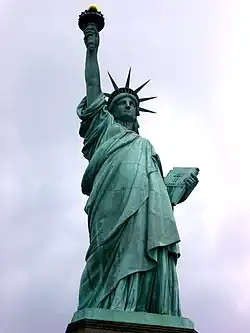 Auguste Bartholdi, statue de la liberté (1886), New York.
