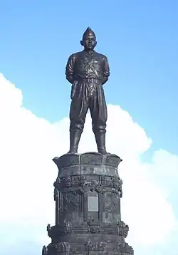 Statue d'I Gusti Ngurah Rai, instigateur du dernier puputan en 1946.