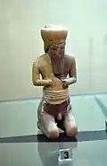 Statue d'orant agenouillé. Musée national d'Irak.