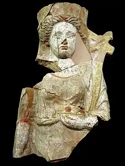 Statuette en terre cuite.