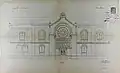 Plan d'une façade latérale