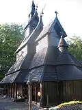 Fantoft nye stavkirke.