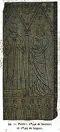 Dalle funéraire de Margueron,