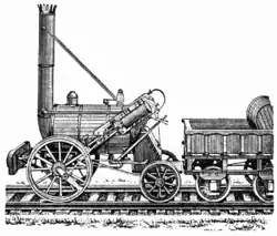 1829 Fusée de Stephensonvitesse et 1re ligne pour passagers.