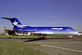 F-28 F-GIAI à l'aéroport du Bourget en juin 1992.