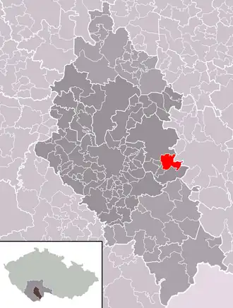 Localisation de Štěpánovice