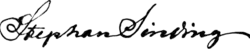 signature de Stephan Sinding
