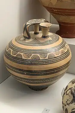 Vase à étrier d'Asine, 1150-1100 av. J.-C.