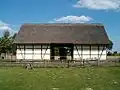 Grange du XIXe&nbsp;siècle reconstituée à Dziekanowice.