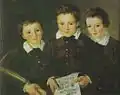 Portrait des frères Nicolai, Laurits et Christian Forseth (1850)