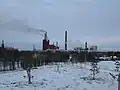 Zone de Stora Enso vue de la colinne Heinäpää.