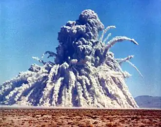 Explosion Sedan le 6 juillet 1962.
