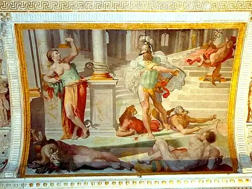 Histoire d'Ulysse. Palais Poggi, Bologne (1554-1556).