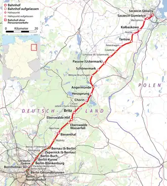 Image illustrative de l’article Ligne de Berlin à Szczecin