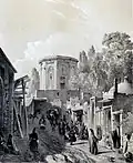 Scène de rue à Téhéran