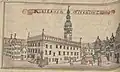 L'hôtel de ville, dessin du milieu du XVIIIe&nbsp;siècle.