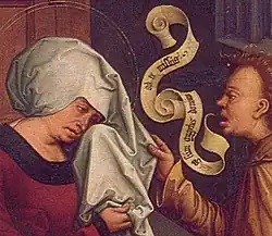 Depuis le XVIe&nbsp;siècle, la parole a été illustrée à l’aide de rubans, drapeaux, rouleaux, ou de feuilles de papier.