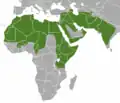 Aire de répartition de la Hyène rayée