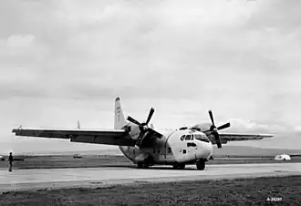 Vue de l'avion.