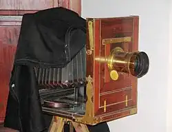 Chambre photographique grand format, fin du XIXe&nbsp;siècle