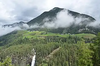 Haut de la cascade.