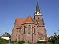 L'église protestante à Stutensee-Staffort