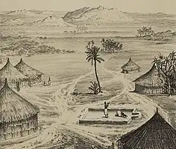 Simple mosquée de village en Haute Nubie, milieu du XIXe&nbsp;siècle.