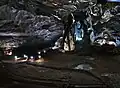Vue des grottes.