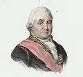 Lithographie de 1837 d'après le tableau de Pompeo Batoni.