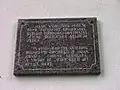 Plaque commémorative sur la maison de Sugihara à Kaunas.