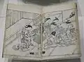 Courtisanes s’amusant au jeu de Go, du Livre illustré de Tamakazura. 1736.Victoria & Albert Museum