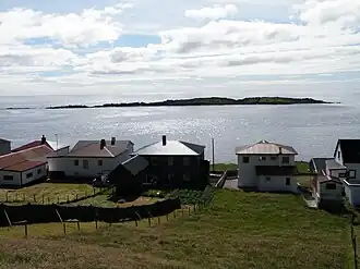 Vue de Sumbiarhólmur depuis Sumba.