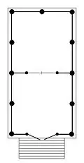 Plan de surface du honden.