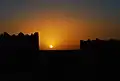 Coucher du soleil sur l'erg Chebbi