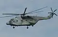L'hélicoptère Super Frelon no 165 de la flottille 32F en vol à Portsmouth (10 juin 2004).