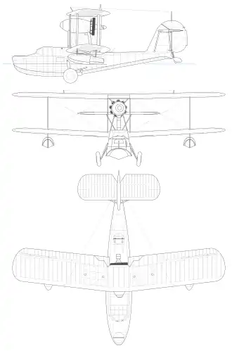 vue en plan de l’avion