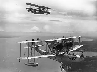 Vue de l'avion.
