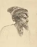Strelets au chapeau, 1879, galerie Tretiakov.