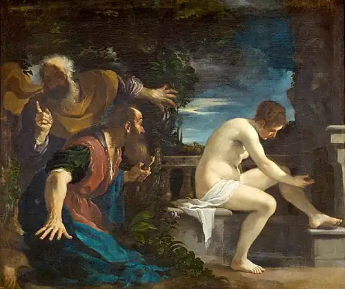 Le Guerchin, Susanna et les Vieillards, 1617, musée du Prado, Madrid.